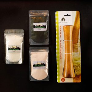 Vegetable Pounder and Three Salts
